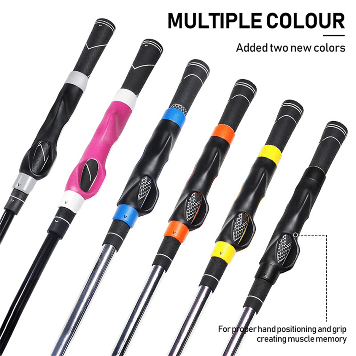 🔥New 2026🏆 Upgrade:🌎Ends Today56% OFF! -Golf Grip Trainer - Golf Swing Aid Club Attachment for Correct Hand Placement
